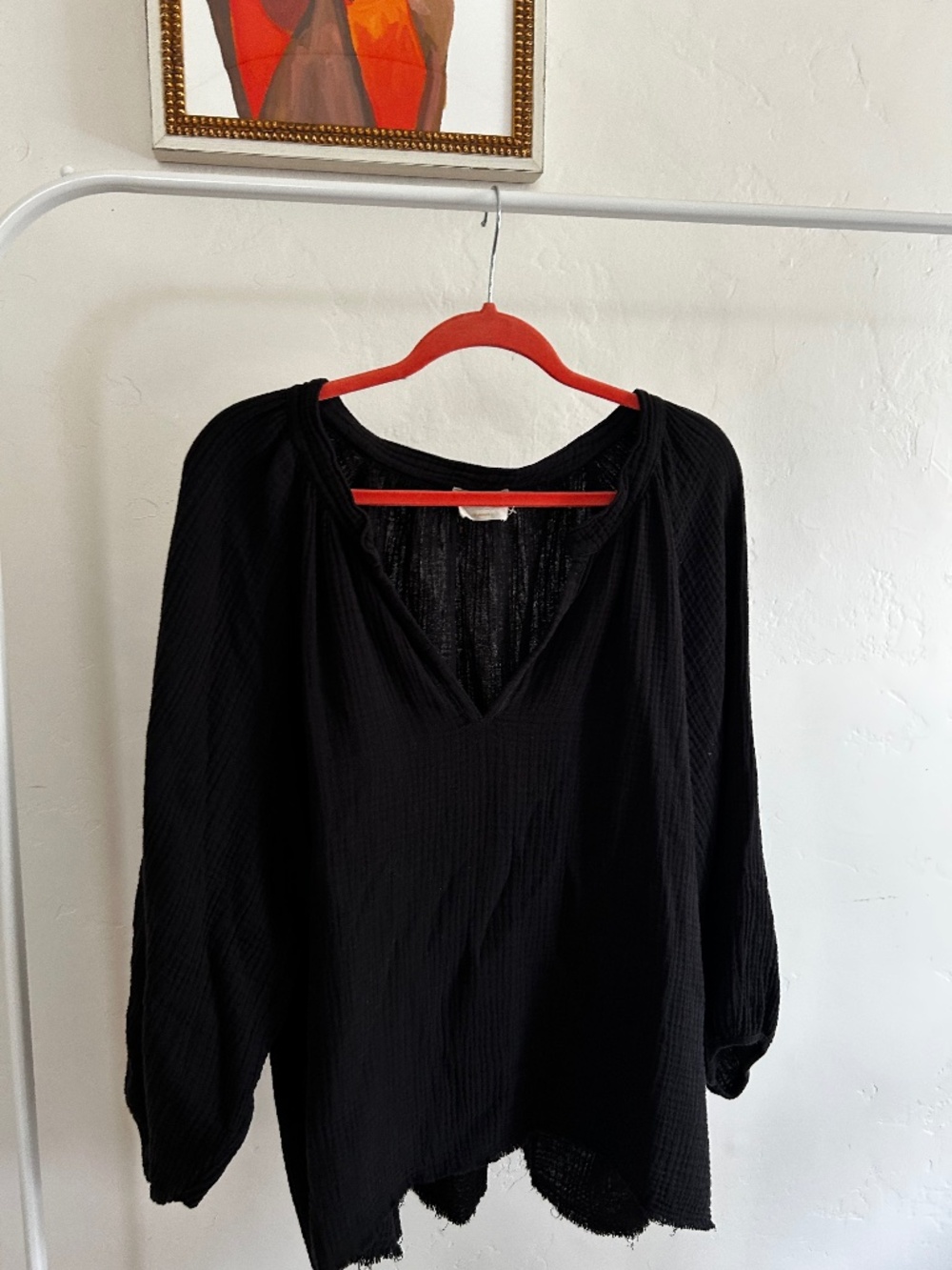Nation LTD Gauze Peasant top